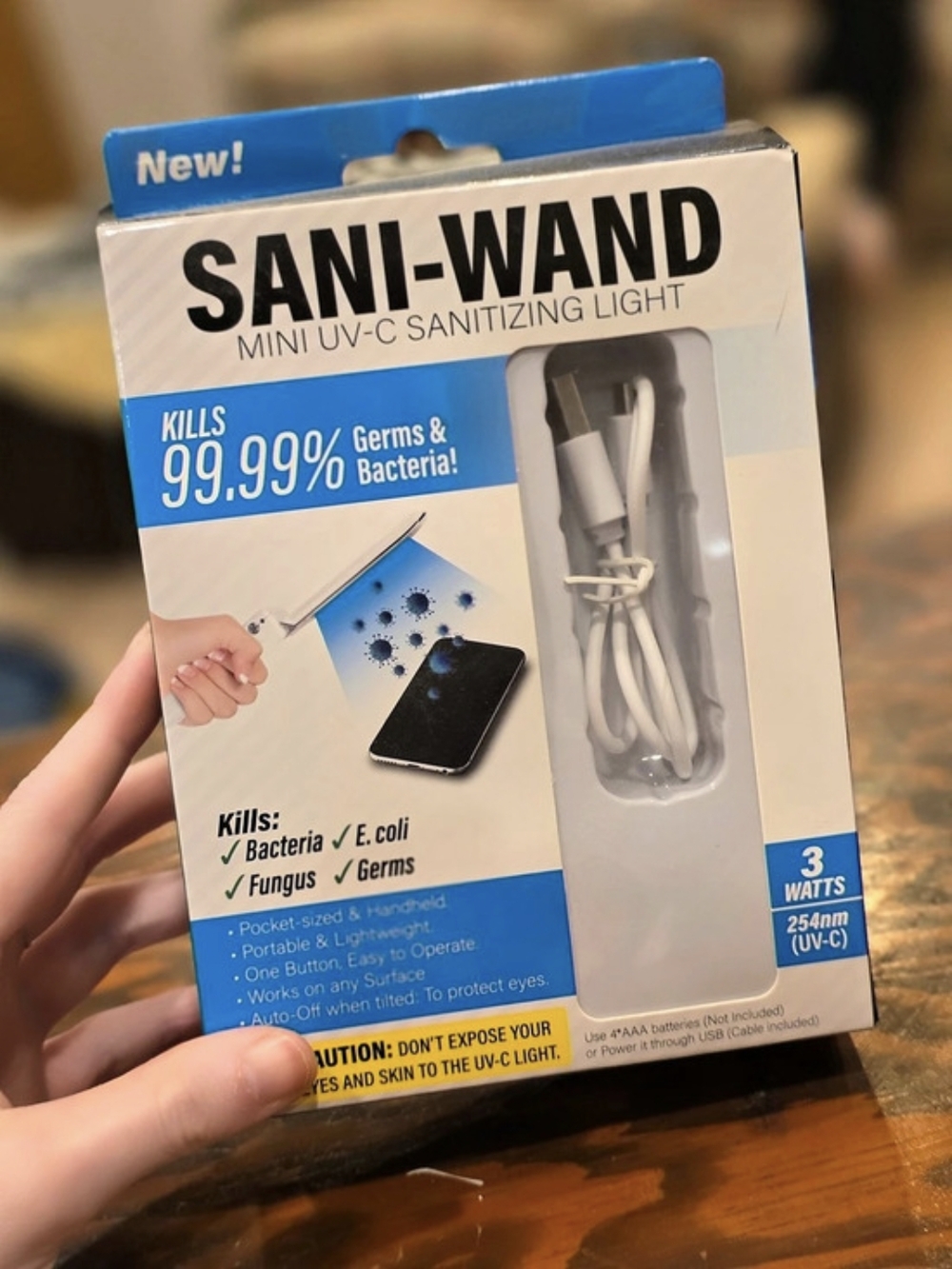 Sani-Wand Mini UV-C Sanitizing Light